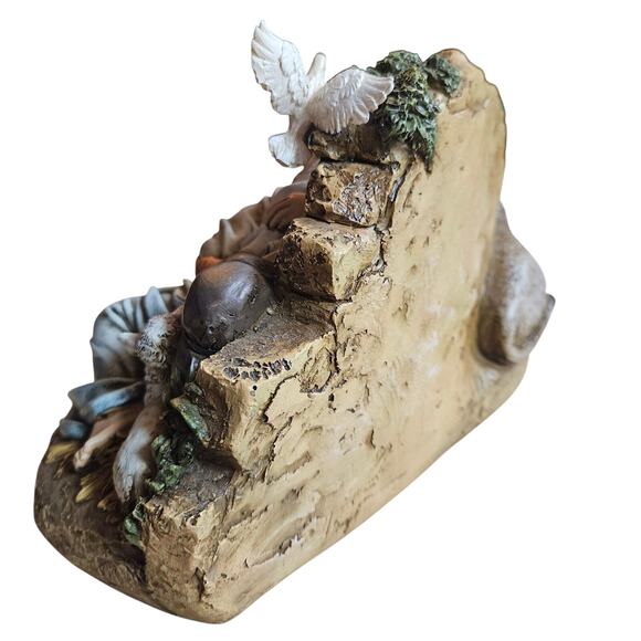 Roman Joseph's Studio 6" H Restful Holy Family Nativity Figurine Religious Dove - Picture 6 of 9